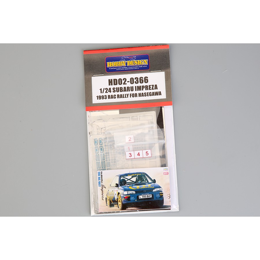 【傑作坊】Hobby Design HD02-0366 1/24 SUBARU Impreza WRC 1993 改套