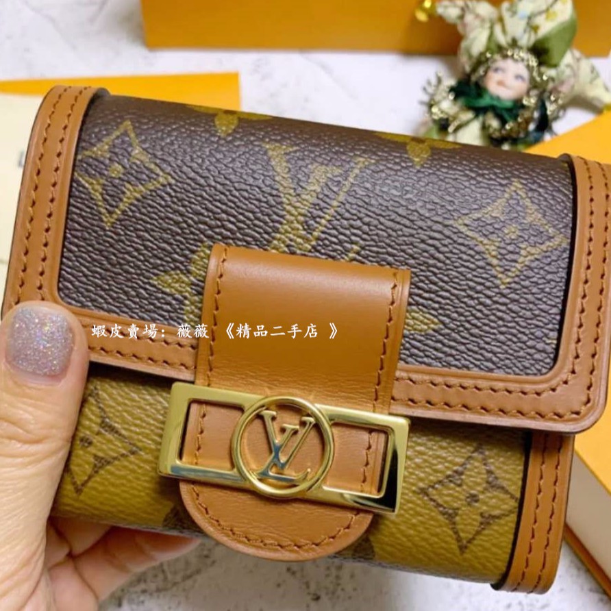 薇薇 精品二手店 Lv 路易威登達芙妮dauphine 小型錢包皮夹短夾m 蝦皮購物
