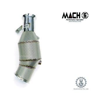 MACH5 高流量帶三元催化頭段 當派 排氣管 BMW F22 M235i 底盤系統【YGAUTO】