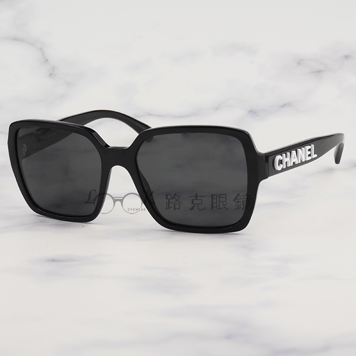 【LOOK路克眼鏡】Chanel 香奈兒 太陽眼鏡 CHANEL字樣 大框 CH5408 1026 S4