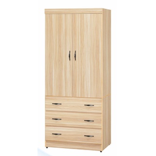 臥室最佳擺設 高級衣櫃 典雅衣櫥 蘋果木3x7尺衣櫃（4）屏東市 廣新家具行