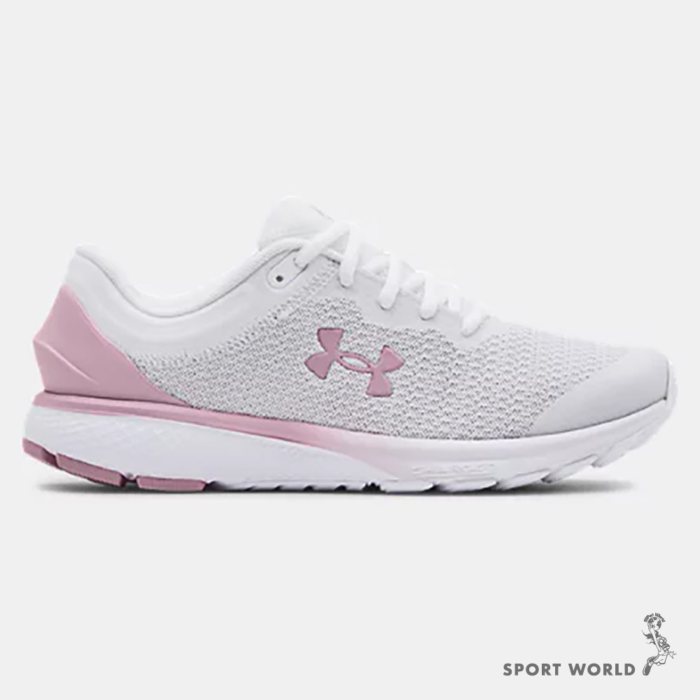 UNDER ARMOUR UA Charged Escape 3 BL 女鞋 慢跑 緩震 白粉 3024913-101