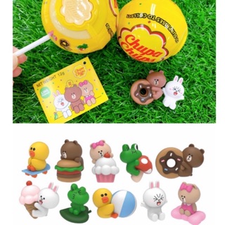 🔥現貨特價🔥整組 7-11 加倍佳棒棒糖 食玩 line friends 成員 熊大 熊美 沙莉 兔兔 青蛙雷納德