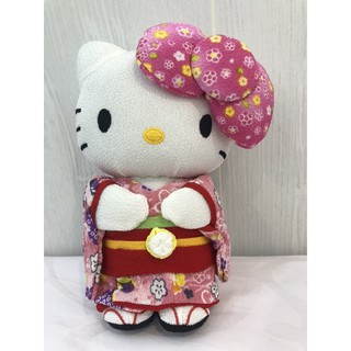 HELLO KITTY日本和服浴衣玩偶 粉紅色 日本限定版