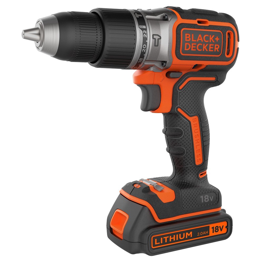 BLACK+DECKER 18V 無碳刷震動電鑽 BL188K