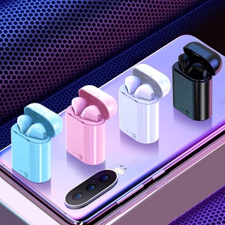 蘋果小米oppo hifi重低音藍牙耳機i12馬卡龍觸控i7s雙耳新款二三代入耳式無線運動爆款