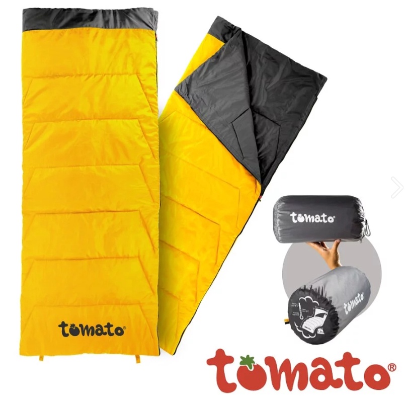 【Outthere 好野】【現貨】tomato科技中空棉睡袋 新一代新色上市 暖陽黃 可上下拼接 睡袋 入門睡袋