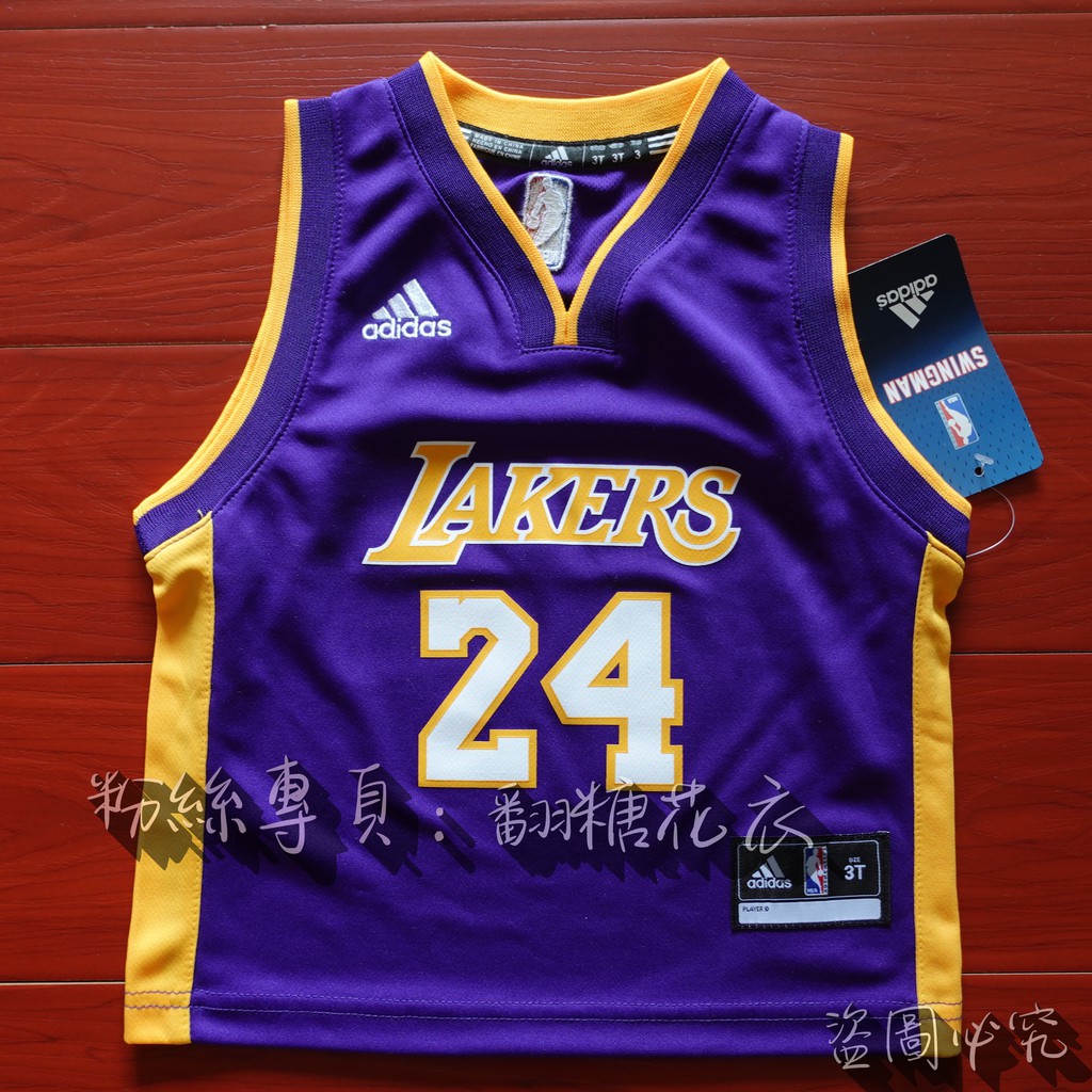 美國NBA官網ADIDAS正品青年版兒童寶寶小孩球衣KOBE 科比湖人隊