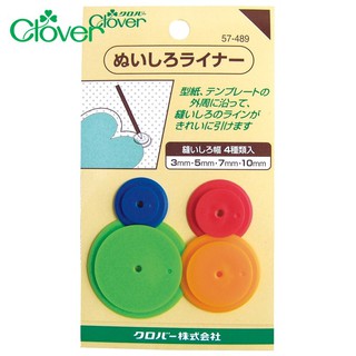 耀您館★日本製Clover可樂牌縫份圈縫份輪4入57-489圓形3mm/5mm/7mm/10mm描線輪奇異輪縫分圈描線圈