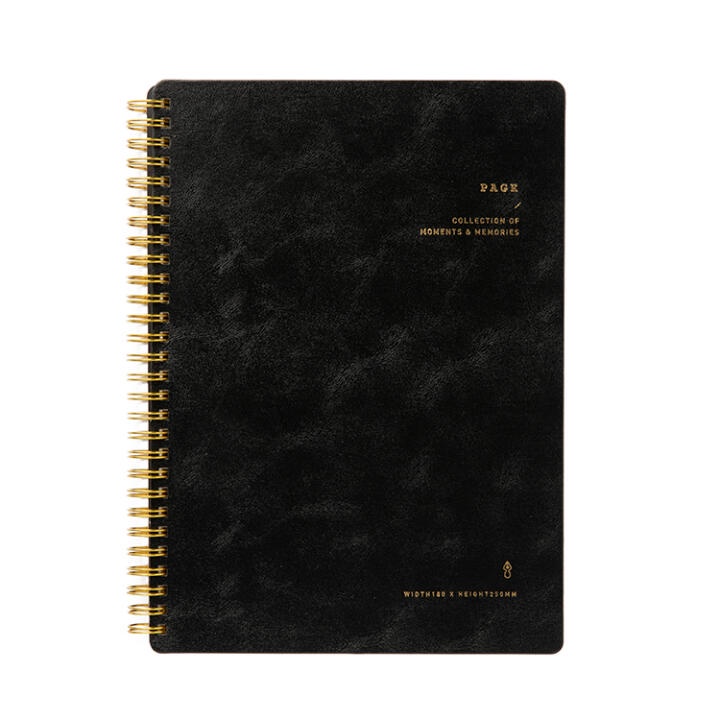 [ARTBOX] Notebook Black Leather Spring