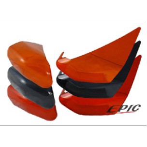 三重 風馳車業 EPIC SMAX 155 前燈眉貼片 密合度高 透光性高 橘 黑 紅 多色可選