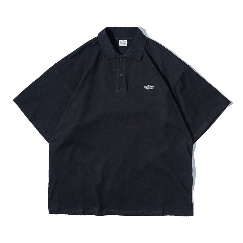 JKS AGILITY Basic Polo Shirts鮭魚刺繡 POLO衫 黑色