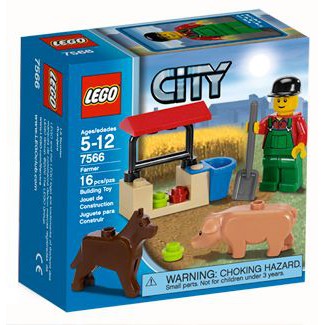 「翻滾樂高」LEGO 7566 城市系列 農夫 全新未拆