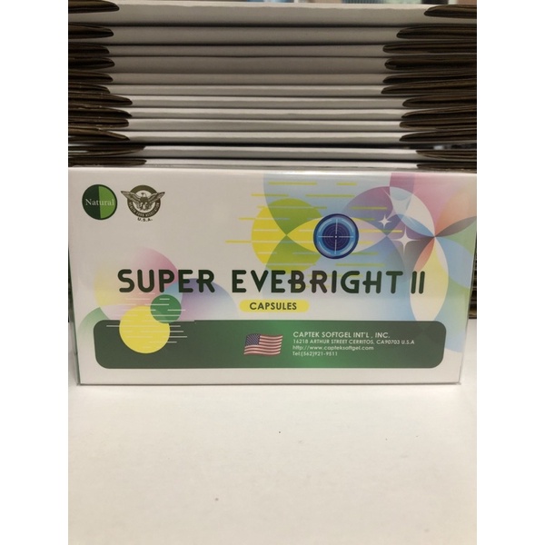 SUPER EYEBRIGHT II CAPSULES天天亮2代軟膠囊(30粒/盒)*1盒Natural D液態葉黃素