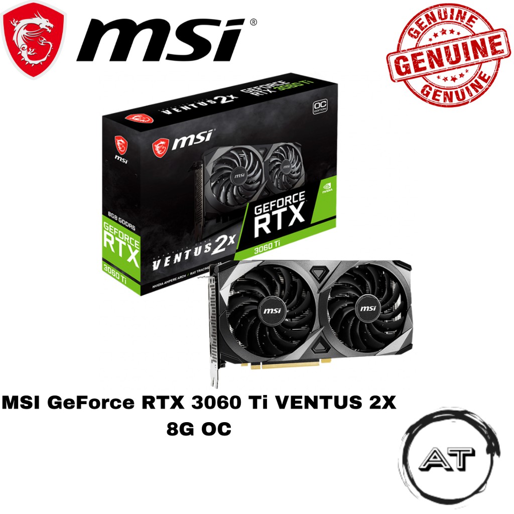 MSI 微星 GeForce RTX 3060 Ti VENTUS 2X 8G OCV1 顯卡