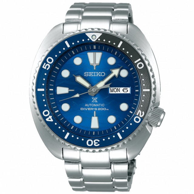 【SEIKO 精工】Prospex 愛海洋特別版深海鯊魚潛水機械錶-藍/45mm(4R36-07D0B)SK006
