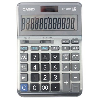 CASIO 卡西歐 DF-120FM 12位數桌上型計算機/一個入 銀色 玫瑰金