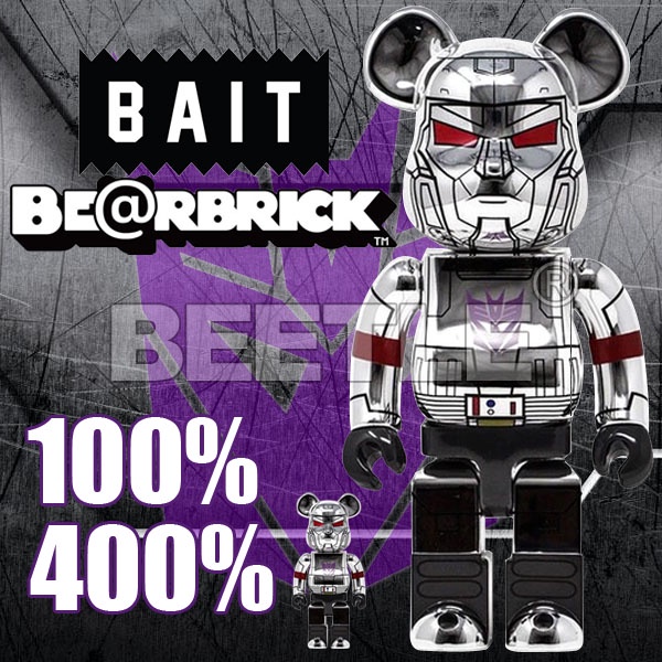 Beetle Be Rbrick 狂派megatron 變形金剛銀色bait 密卡登100 400 蝦皮購物