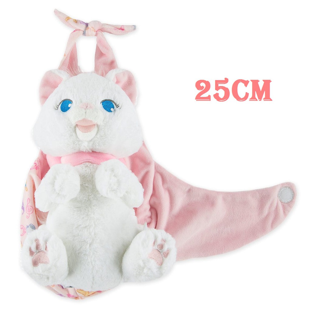 【美國大街】正品.美國迪士尼瑪麗貓絨毛娃娃嬰兒瑪麗貓毛巾瑪麗貓 Marie 10吋 / 25cm