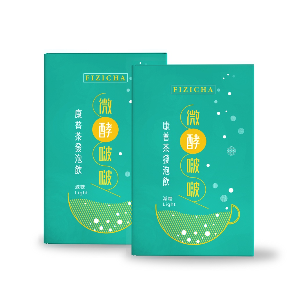 《9折》康普茶發泡飲(粉包/14包/盒) (兩盒) 酵素 維持消化道機能 低卡減糖益菌生飲料