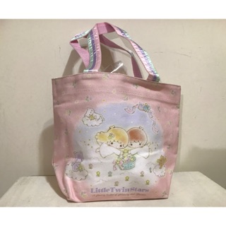 日本原裝 sanrio三麗鷗 雙子星 手提袋 購物袋 托特包 萬用包 帆布 little twin stars 便當袋