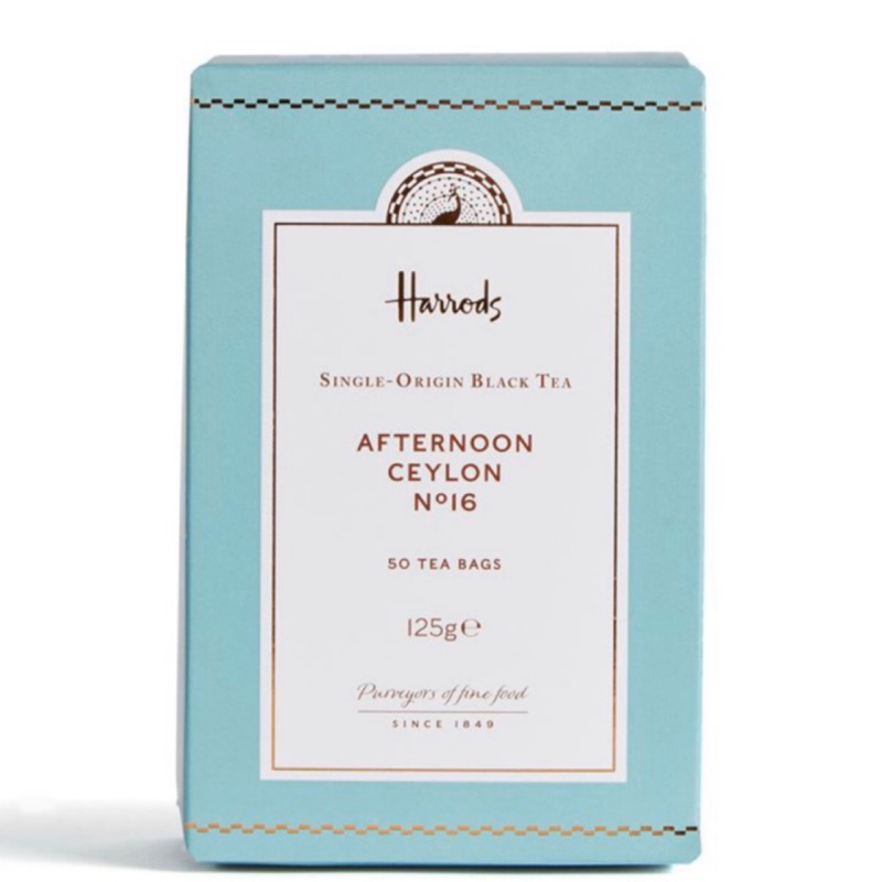 小貴婦英國茶 Harrods哈洛德百貨錫蘭紅茶下午茶包50入 蝦皮購物