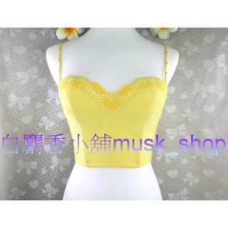 尺寸32B=70B-耀眼黃色珠光幸運草蕾絲涼感高脅短馬甲-S24074＊白麝香小舖＊全新Swear思薇爾內衣