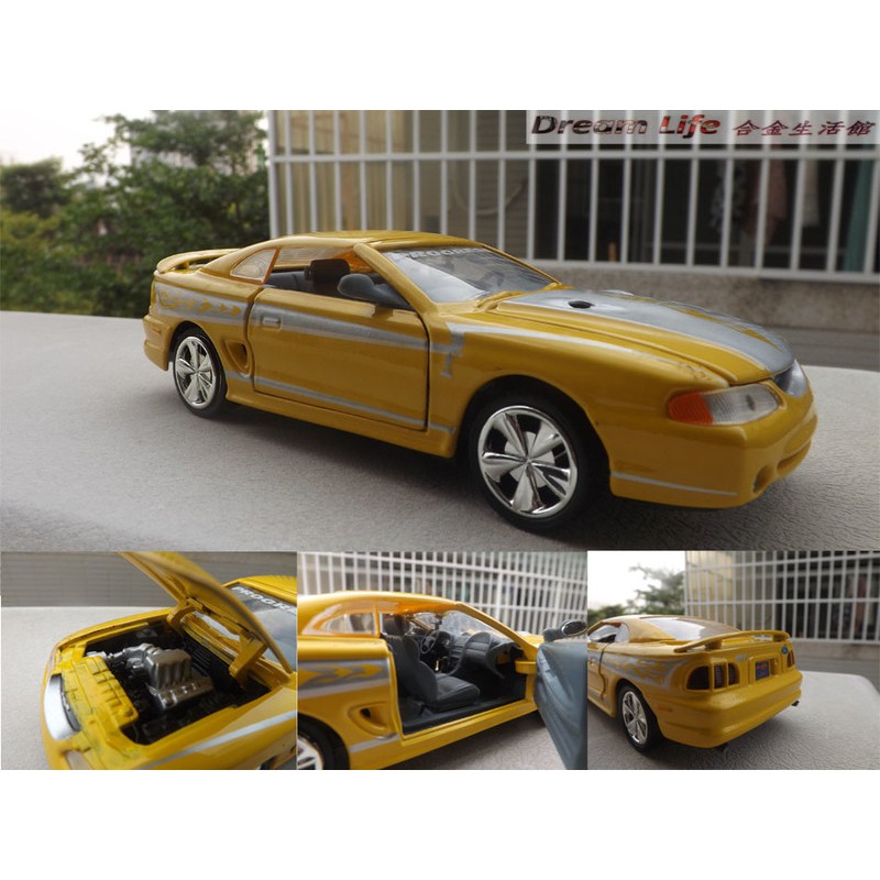 【Motormax 精品】1/24 1998 Mustang Cobra 福特 野馬眼鏡蛇 雙門跑車~全新,現貨特惠價