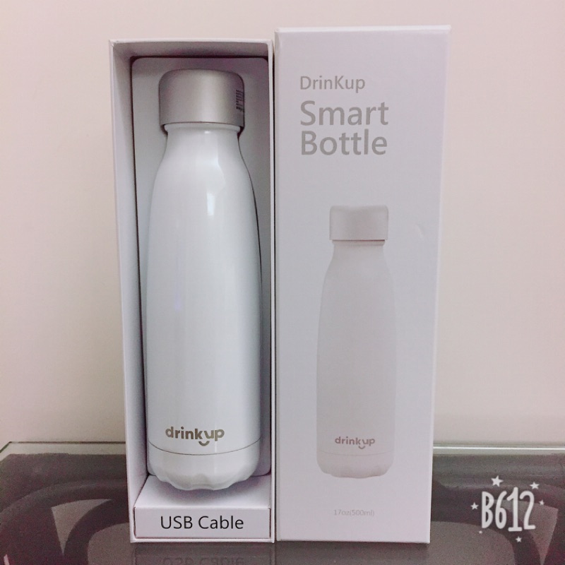 DrinKup Smart bottle 保溫杯 智慧保溫瓶 智慧水瓶 冰川白 質感水杯 文青水瓶