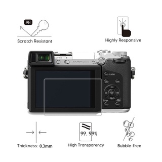 新產品 2PCS數碼相機膠片，適用於Panasonic Lumix DMC-GF8 GF7 GF9透明鋼化玻璃屏幕保護膜