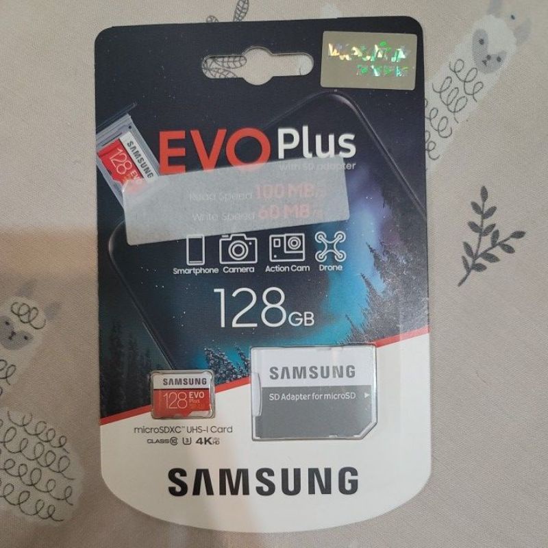 三星Samsung 128G C10 U1 U3記憶卡EVO Plus MicroSD