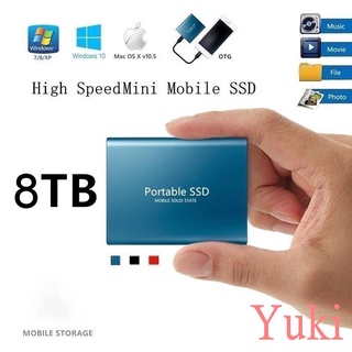 Yuki💖台灣熱銷💖高速固態隨身硬盤 D移動硬碟8T 6T 4T 2T 500G USB3.1送轉接頭 外接式硬