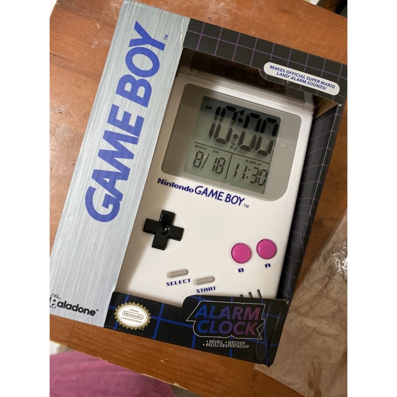 現貨 正品 任天堂Nintendo game boy 復刻電子鬧鐘 gameboy 電子錶 聖誕節 交換禮物