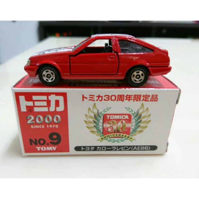 【現貨】Tomica 30周年限定車 NO.9 TOYOTA AE86
