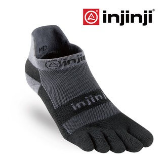 【INJINJI】RUN 避震吸排五趾隱形襪[黑灰] 避震吸排襪 隱形襪 五趾襪 | INJB0NAA4095