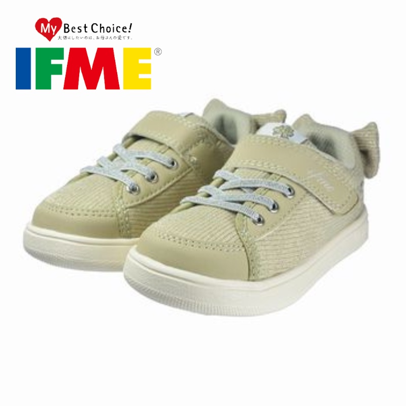 [現貨]IFME-盟娃系列 灰色大地-卡其金 日本機能童鞋 原廠公司貨 運動鞋 布鞋 休閒鞋