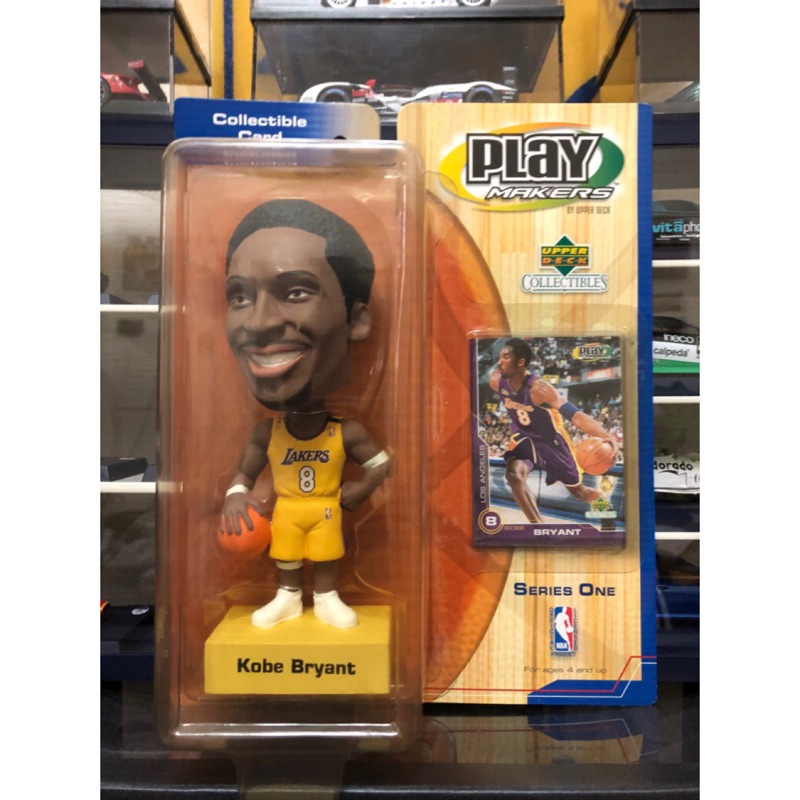 🇺🇸GI.JOE🌟Upper Deck PlayMakers Kobe Bryant 1代 黃衣 原版 搖頭公仔