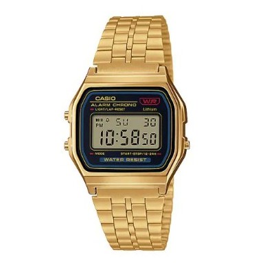 【CASIO 卡西歐】復古金經典時尚中性電子錶 A159WGEA-1DF