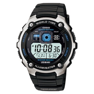 【CASIO】卡西歐運動錶款十年電力防水電子錶AE-2000W AE-2000W-1A 宏崑時計 台灣卡西歐保固一年
