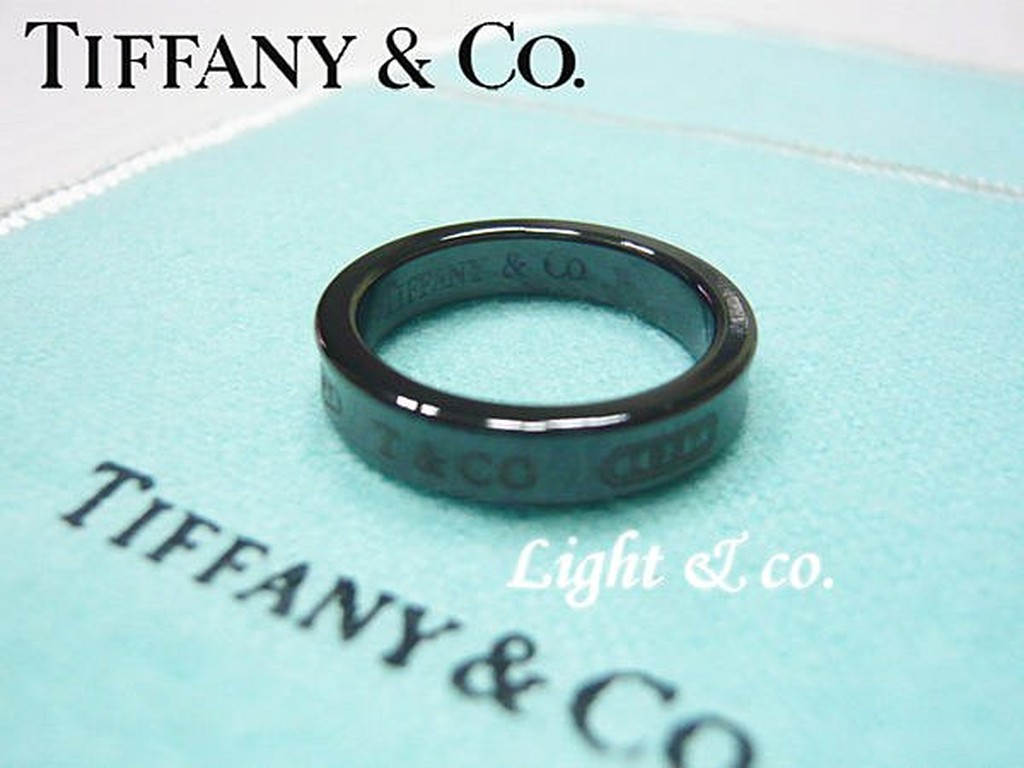 【Light &amp; co.】二手正品 TIFFANY &amp; CO Tiffany &amp; Co  1837戒指 黑鈦 TI
