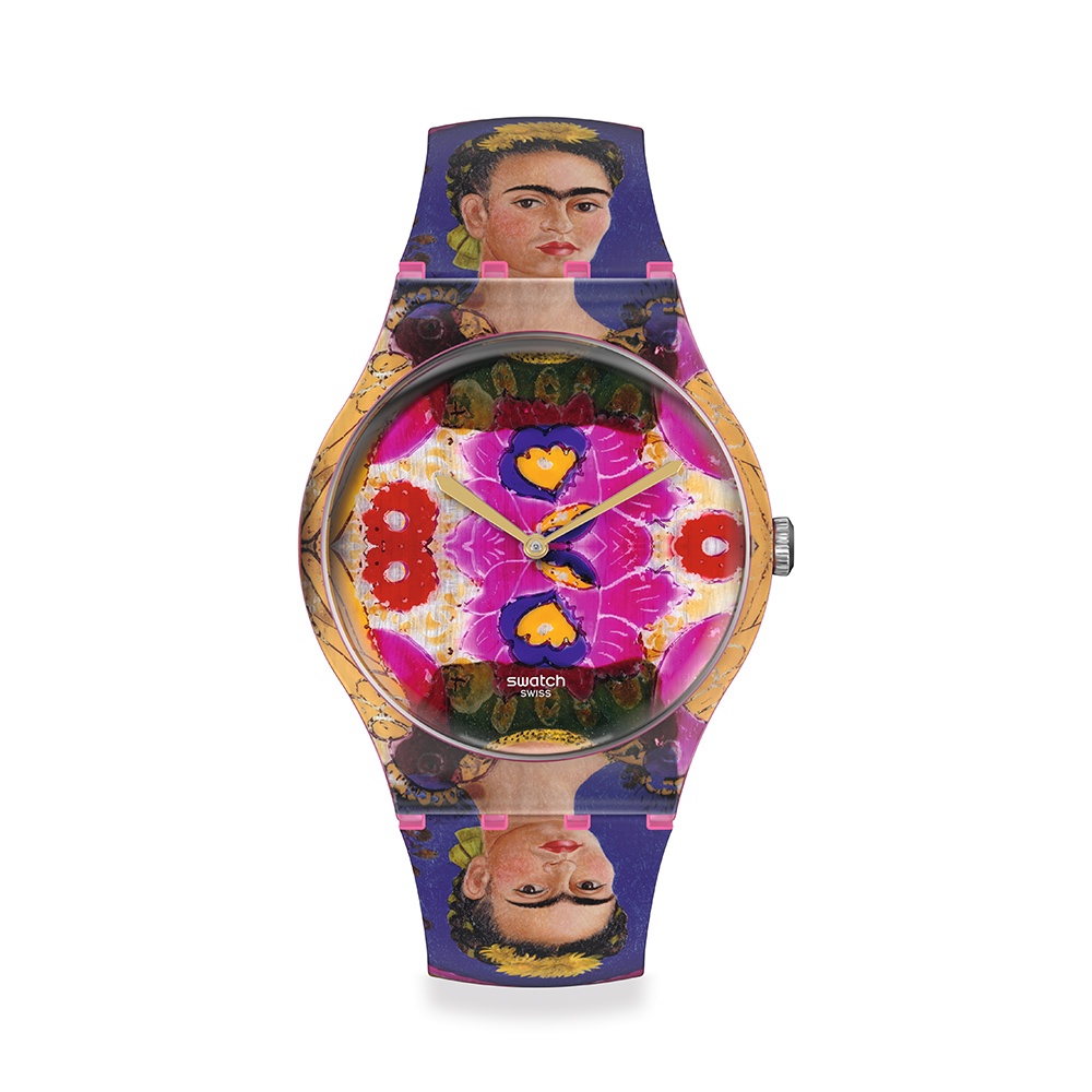 【SWATCH】龐畢度藝術聯名 框架 自畫像 卡蘿 Frida Kahlo New Gent 手錶 瑞士錶SUOZ341