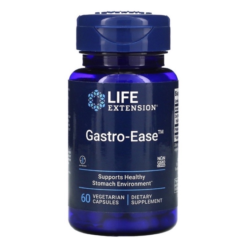 Life Extension 美國原裝 Gastro-Ease幽門桿菌 腸胃益生菌 左旋肌肽鋅 60顆膠囊 免運代購