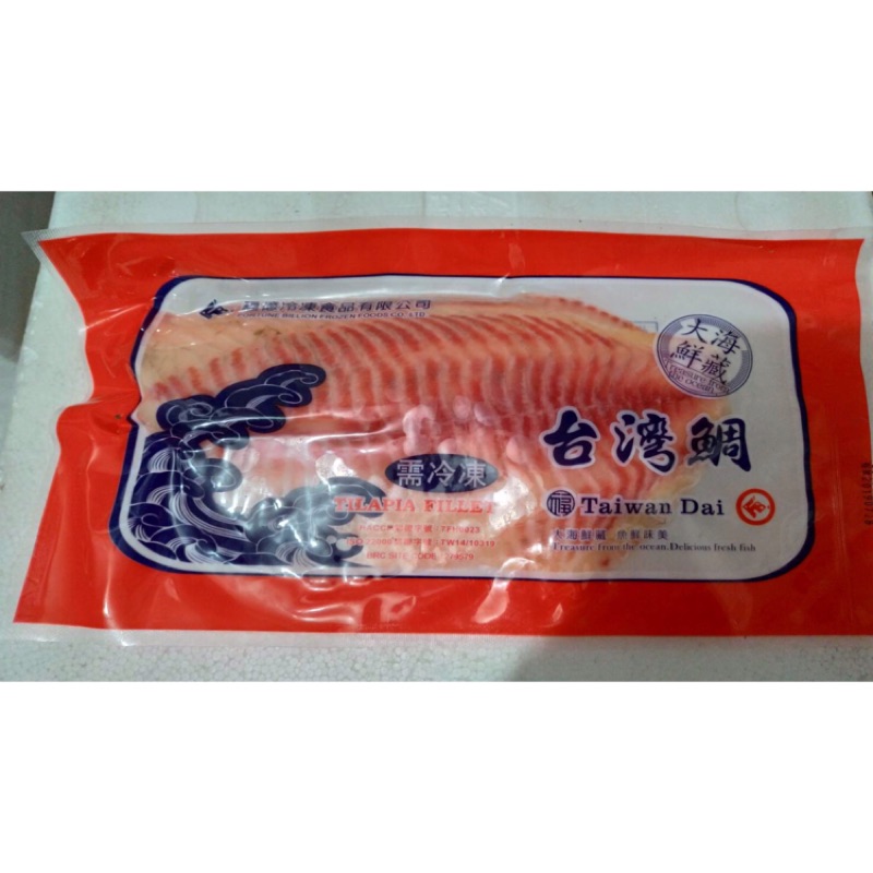 冷凍台灣鯛魚片（200～250g）