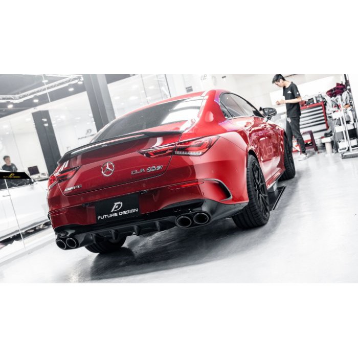 政銓企業 Benz W118 Cla 0 250 35 45 適用fdgt 高品質雙面卡夢尾翼 蝦皮購物