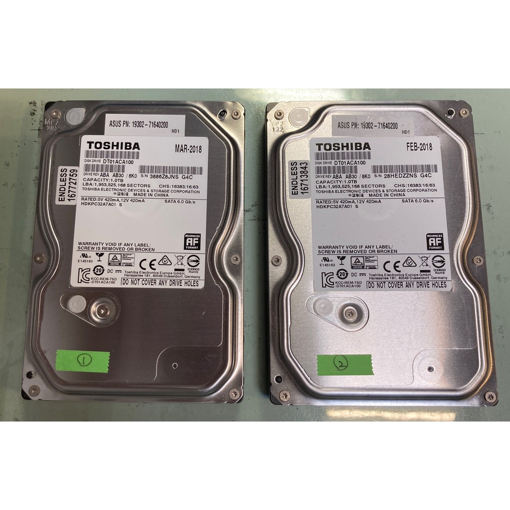 TOSHIBA Seagate 硬碟 1TB