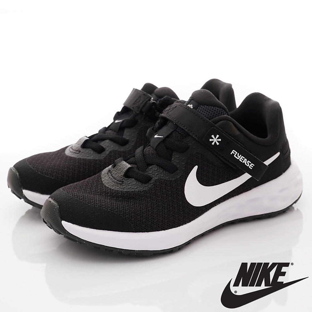 Nike FLYEASE系列&gt;&lt;前衛新創設計運動鞋款1114-003黑(中大童段)19cm