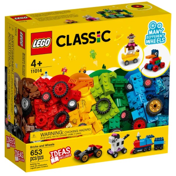 【龜仙人樂高】LEGO 11014 CLASSIC 經典系列  顆粒與輪子 653 pcs