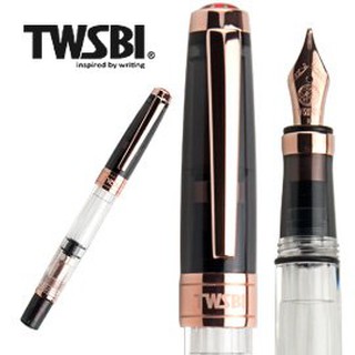 台灣三文堂 TWSBI 鋼筆 鑽石 580透黑玫瑰金 II / 1.1*加贈筆套