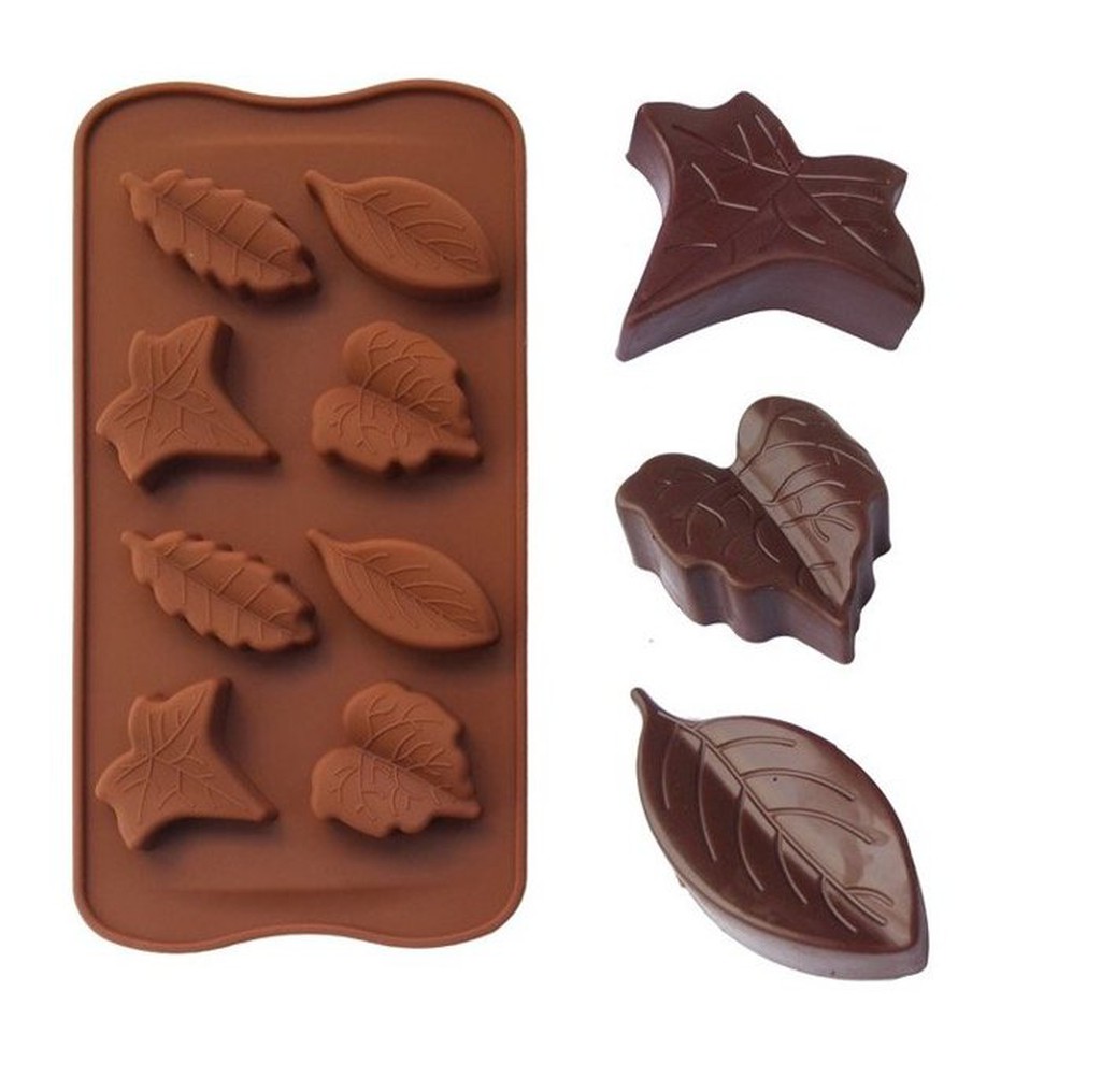 樹葉造型巧克力矽膠模 手工皂 皂中皂矽膠模 香磚模