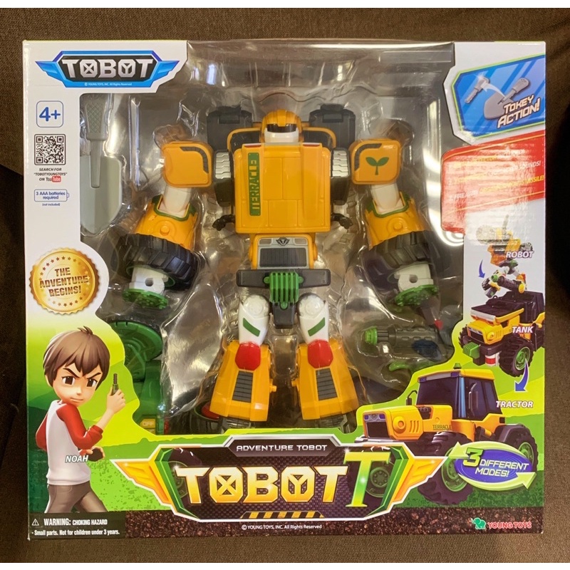 全新 機器戰士TOBOT 冒險T 耕耘機 YOUNG TOYS 大型 變形機器人 玩具 卡通